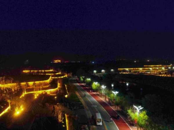 洺湖公园夜景